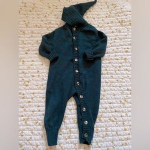 Nui organics merino wool baby romper 6-12 months